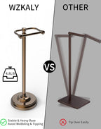 Toilet Paper Holder Stand, Bronze Toilet Paper Holder Free Standing, Post - Image 6