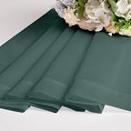 Chyhomenyc Hunter Green Sheer Curtains 45 Inch Long 2 Panels, Short Voile Drapes - Image 6