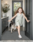 LUMI Ultra Thin Door Mat for Entryway, Low Profile Non Slip Rubber Backing - Image 5
