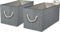 Storage Bins with Rope Handles, Large Decorative Storage Boxes by Unknown