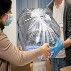 33 Gallon Trash Bags, Heavy Duty Clear Plastic Recycling Garbage Bags, - Image 7