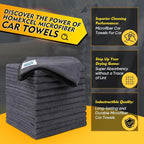 HOMEXCEL Microfiber Cleaning Cloth 12 Pack, 12.5 x 12.5 inch Microfiber Towels - Image 2