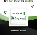 HandyClean Pre-Moistened Lens Cleaning Wipes, Eyeglass Wipes, Screen Wipes - Image 2