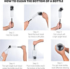 ALINK 3-Pack Long Black Bottle Cleaning Brush - Image 3