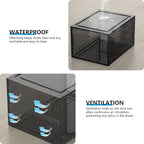 12 Pack Hard Sturdy Thickened Rigid XX Large Shoe Storage Organizer - Image 5