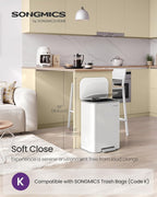 SONGMICS Kitchen Trash Can, 13-Gallon Garbage Can - Image 2