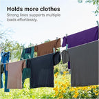 Retractable Double Clothesline – 49 ft x 2 Heavy Duty Clothes Line - Image 7