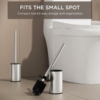 FORIOUS Toilet Brush and Holder Set, 304 Stainless Steel Heavy Duty Base and - Image 6