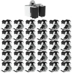 3-H Broom Hanger, Mop Holder Wall Mount 30 Pack, Broom Holder Wall Mount by 3-H