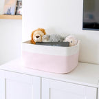 NaturalCozy Storage Baskets 16.8”x13”x7.6” Cotton Rope Woven Baskets - Image 8