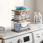 Extra Large Trash Bag Holder Under Sink Stackable Kitchen Storage 2 Pack - Image 3