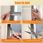 16.5FT Brush Weather Stripping, Neat Pile Self Adhesive Seal Strip - Image 6