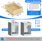 WelFurGeer Soft Close Pull Out Cabinet Organizer, Cabinets Roll Out Drawers - Image 3