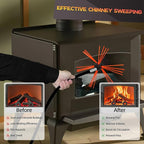 46 Feet Chimney Sweep Kit, Chimney Cleaning Kit - Image 5