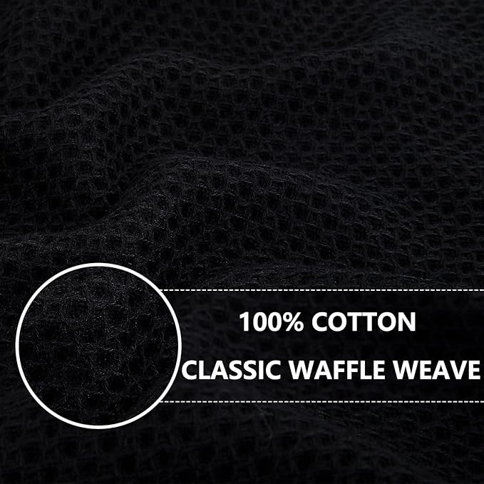 Homaxy 100% Cotton Waffle Weave Kitchen Dish Towels, Ultra Soft Absorbent Quick - Image 2