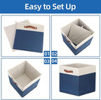 Temary Fabric Storage Bins for Cube Organizer 4 Pack Cube Storage Bins 13 - Image 7