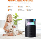 AIRROMI Air Purifiers for Bedroom Home, Activated Carbon Filter Cleaner - Image 2