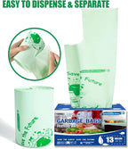 13 Gallon Compostable Trash Bags, Compost Bags Tall Kitchen Trash Bags - Image 7