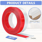Weather Stripping Door Draft Stopper Flexible Self Adhesive Silicone Door Seal - Image 6