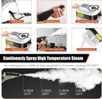High Pressure Steam Cleaner, 2500W Portable High Temp Bathroom Power Steamer - Image 9