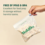 HoldOn Zipseal Sandwich Bags – Compostable, Food-Safe Zip Seal Food Storage Bags - Image 3