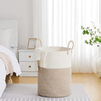 VIPOSCO Large Laundry Hamper, Tall Woven Rope Storage Basket - Image 4