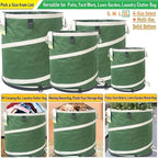 46-Gallon Collapsible Trash Can Hard-Shell Bottom Yard Garden Bag - Image 3