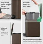 Cesun Small Bathroom Trash Can - Image 5