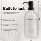 Clear Glass Hand and Dish Soap Dispenser Set by Brighter Barns - Image 3