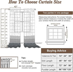 Chyhomenyc Purple Sheer Curtains 78 Inches Long 2 Panels Set - Image 6