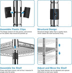 Ulif E1 Heavy Duty Closet Garment Rack, 6 Tiers Adjustable Metal Freestanding - Image 7
