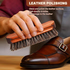 4 Pcs Horsehair Shine Shoes Brush Kit Polish Dauber Applicators Cleaning - Image 3