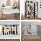 OcePor Non-Adhesive Drawer and Shelf Liner 24IN x 30FT，Non Slip Cabinet and - Image 7