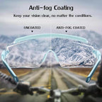 UKNOW Safety Goggles Over Glasses, Safety Glasses Anti Fog Wraparound Eye - Image 3