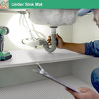 Self-Adhesive Shelf Liner Kitchen Liner, Waterproof Backed Paper Easy Peel and - Image 5