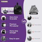 35-40 Gallon Black Trash Bags 120 Count - Image 2