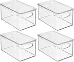 mDesign Plastic Deep Storage Bin Box Container - Image 8