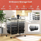 GOFLAME 12-Drawer Rolling Storage Cart, Mobile Utility Cart - Image 4