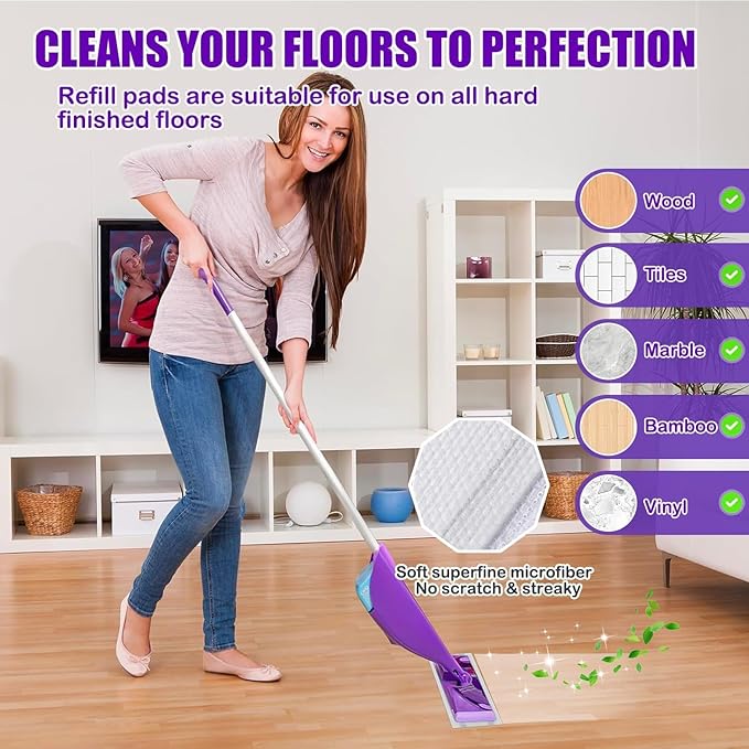 20 Count Mop Pad Refills for Wet Jet Mop, Wet Jet Pads for All Floor Types - Image 4