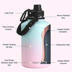 DRINCO Stainless Steel Water Bottle Spout Lid Vacuum Insulated Double Wall - Image 5
