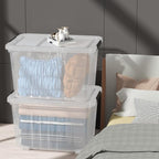 70 Quart Large Clear Storage Bins, Plastic Storage Box - Image 7