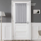 Chyhomenyc Sheer Window Curtains Tier 2 Pieces Set, 36 inch Length, Short - Image 3