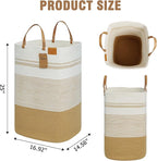 danpinera 100L Nursery Hamper, Tall Woven Laundry Basket - Image 8