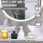 6PCS Stone Drying Tray for Bathroom Counter, Fast Drying Diatomite Stone Sink - Image 6