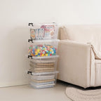 Citylife 22 QT Clear Plastic Storage Bins - Image 6