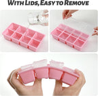 Large Ice Cube Trays, JRISBO 2 Pack Reusable Silicone Ice Cube Molds - Image 2