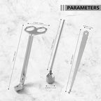3-in-1 Candle Accessory Set, Wick Trimmer, Candle Snuffer, Wick Spoon, - Image 6