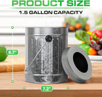Plexon Countertop Compost Bin Kitchen Indoor, - Image 2