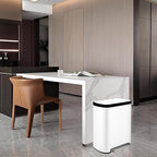 16 Gallon Dual Trash Can, Kitchen Recycling Bins - Image 8