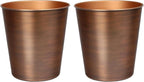 happimess HPM1113B-SET2 Nolan Modern Classic Smooth Steel 2 Gal Waste Bin by Happimess